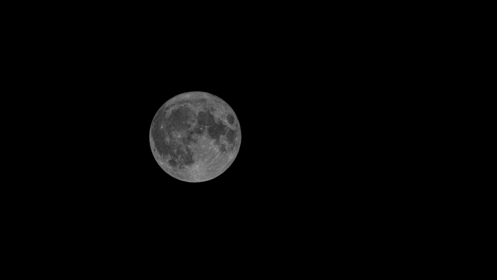full moon in night sky over israel