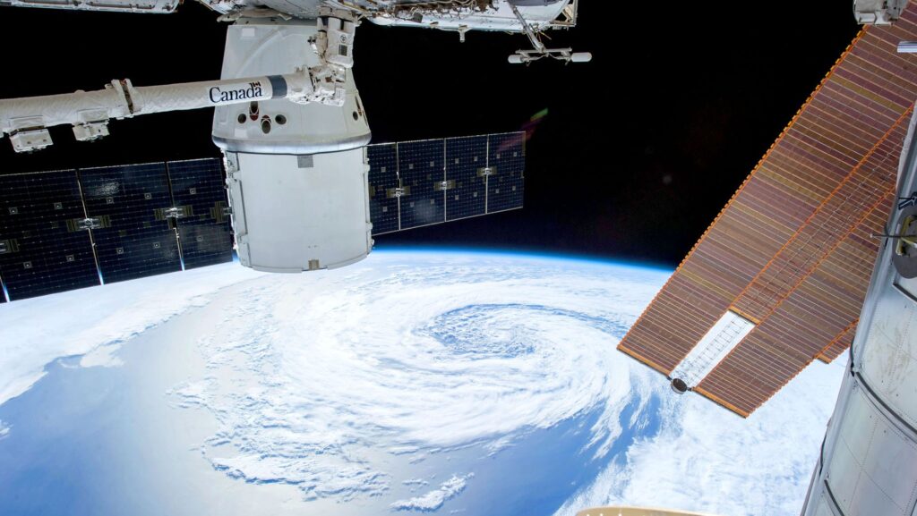satellite view of earth